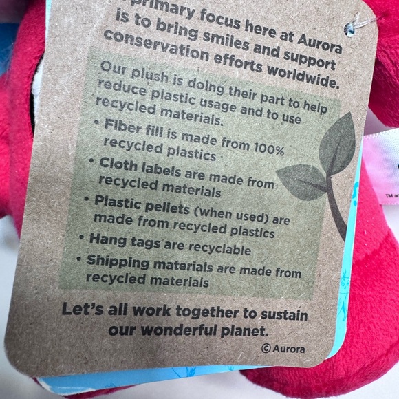 NWT Aurora® Whimsical Dr. Seuss™ Dood Plushie™ Thing One & Two Double Plushie - Picture 6 of 6